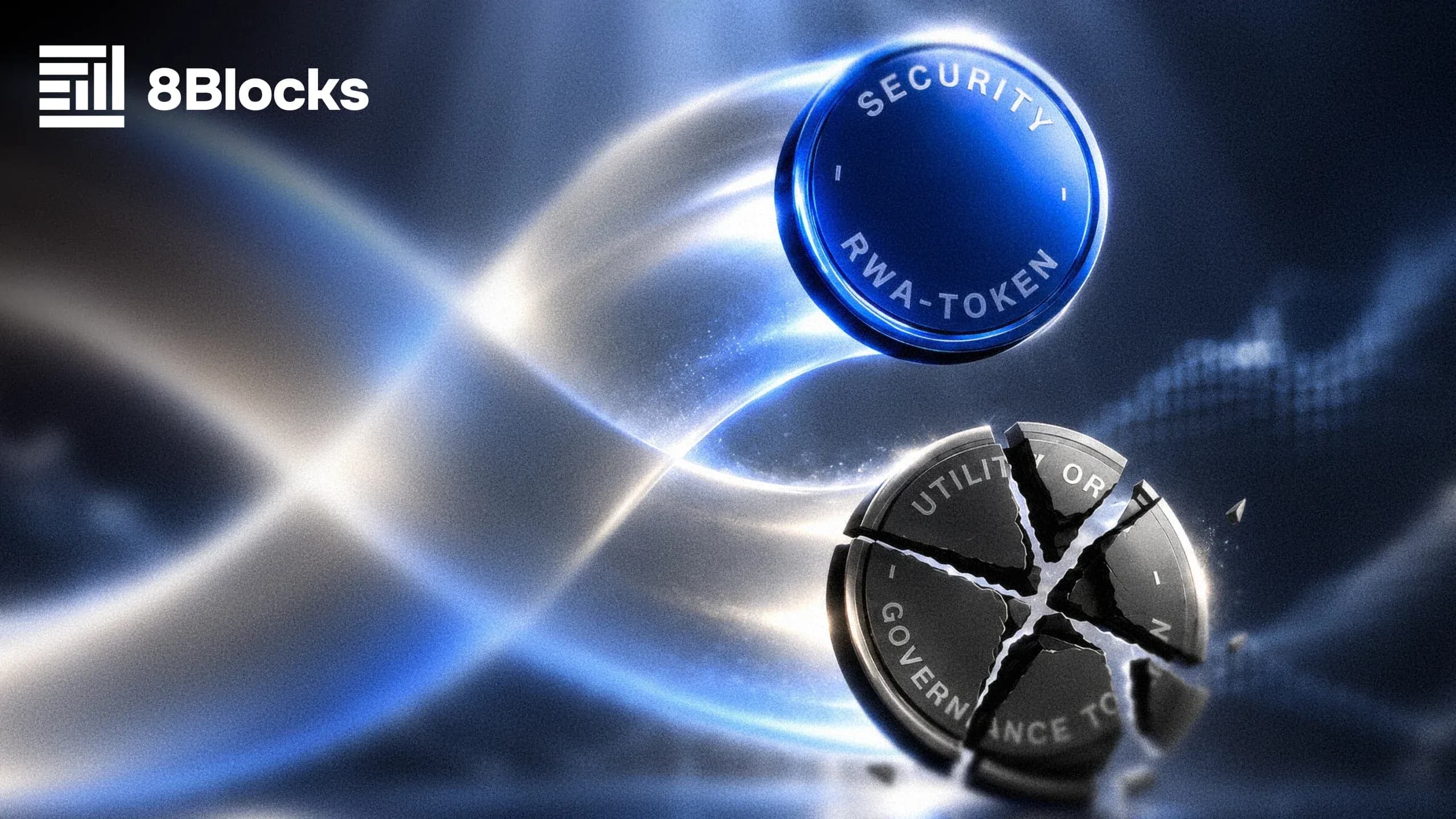 Cover of the 8Blocks article on why the utility token falls while the RWA business grows